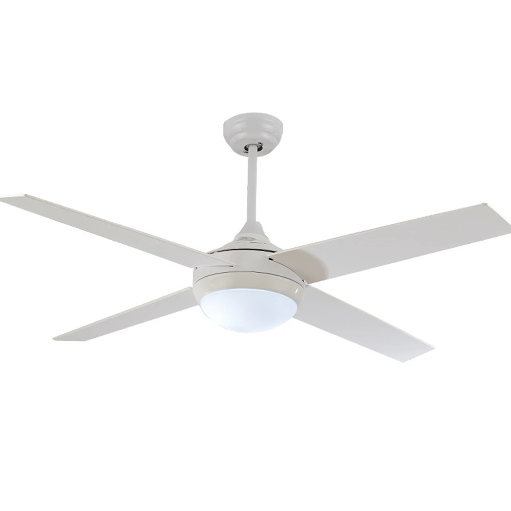 110V Remote Control Ceiling Fan Light Nordic Modern Dinning Room Bedroom Living Restaurant Solid Wood LED Lamp 220V | Лампы и