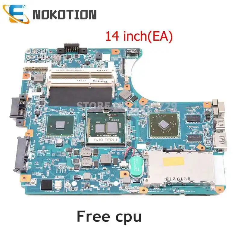 

NOKOTION A1794327A MBX-224 M961 1P-0106J01-8011 MAIN BOARD For SONY Vaio VPCEA VPC-EA Laptop motherboard HD 4500 gpu Free cpu