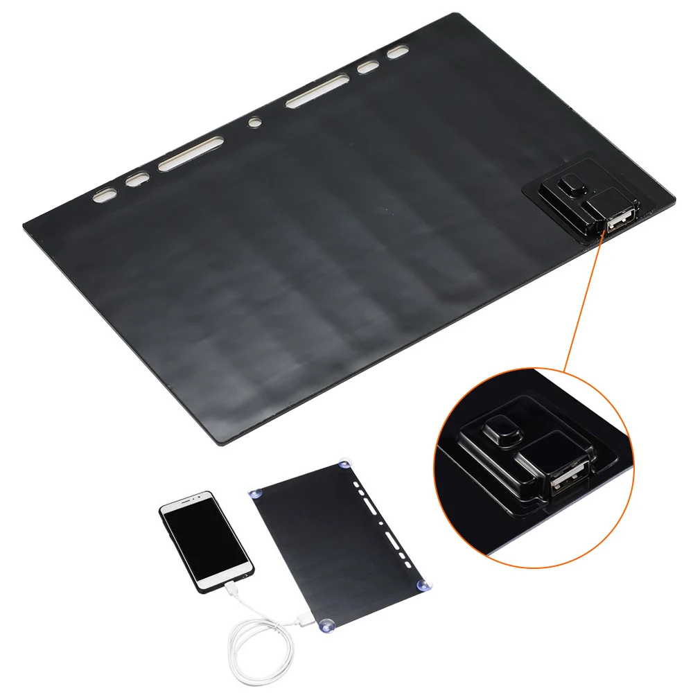 Солнечное зарядное устройство 10 Вт 5 В монокристаллическое Силиконовое USB для