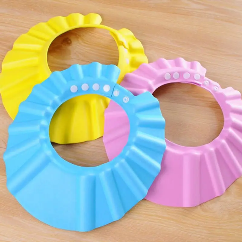 Детская Водонепроницаемая шапка для купания защиты от шампуня и душа мягкая