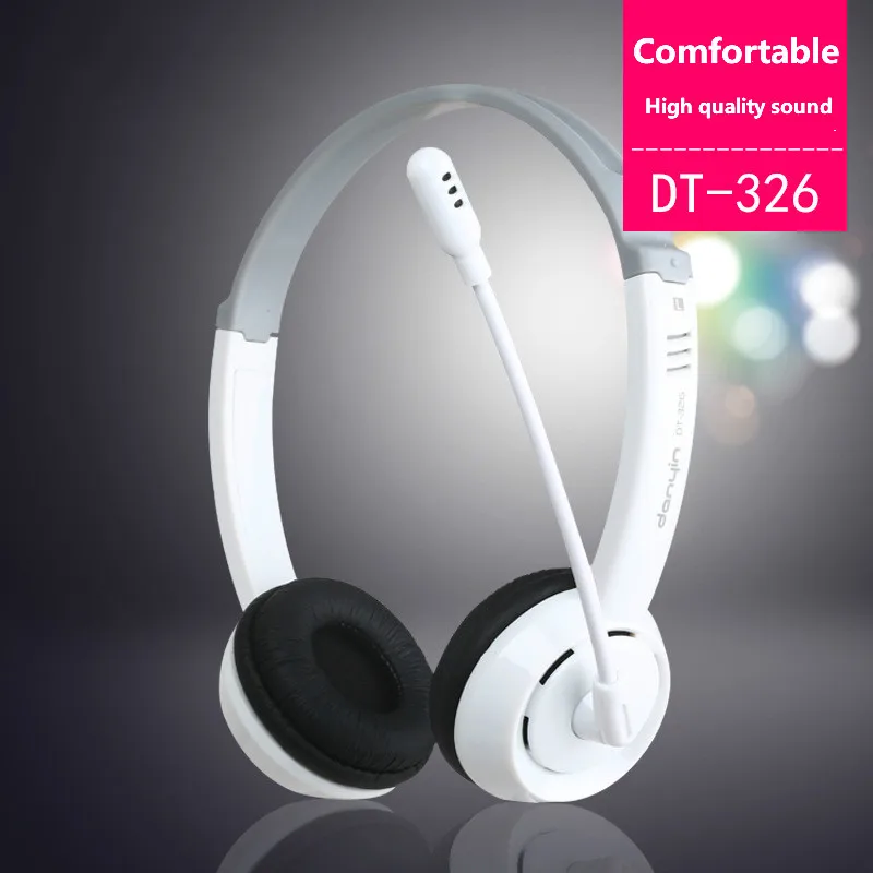 

Wired Headphone DT-326 3.5mm Jack Business Stereo High Quality Sound Portable With Microphone Useful Professional Gaming Headset