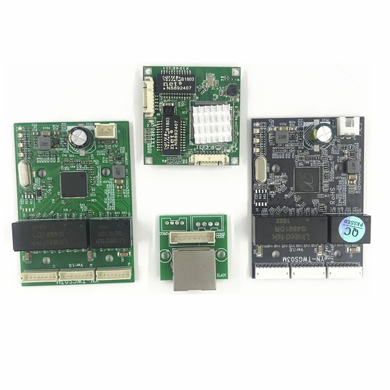 3/4 порта 10/100/1000 м гигабитный коммутатор модуль широко используется светодиодный