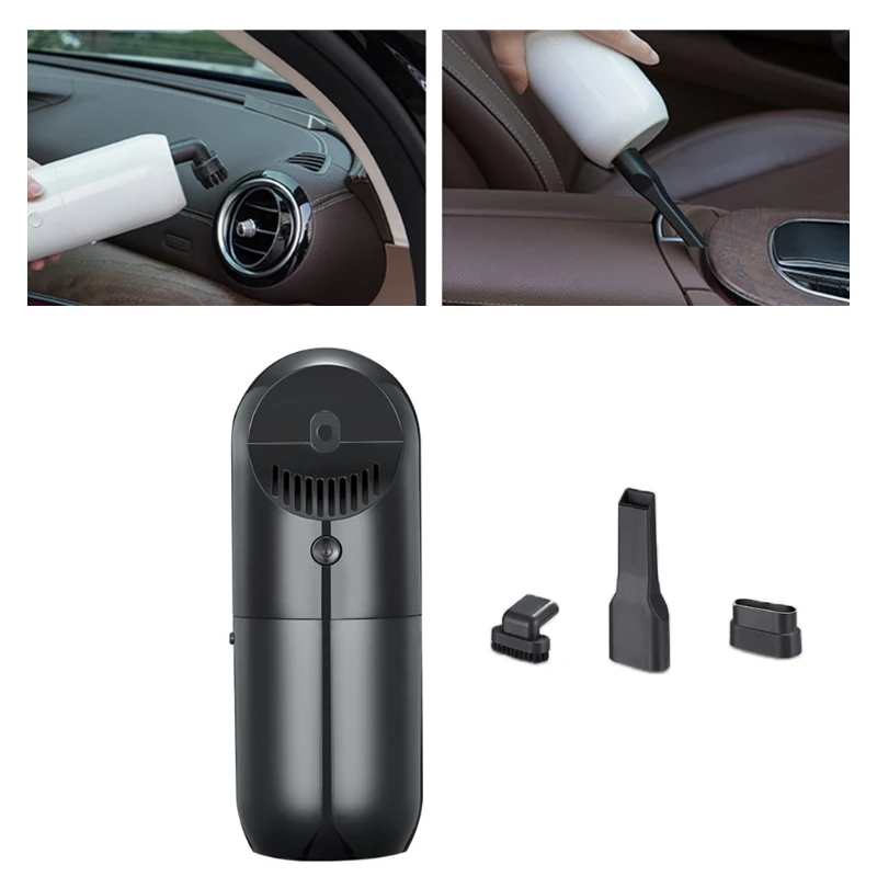 

Car Wet Dry Cleaner Dust Sweeper Mini Handheld Automobile Equipment Abs Plastic Light Weight Machine for Long Time Use D2TB
