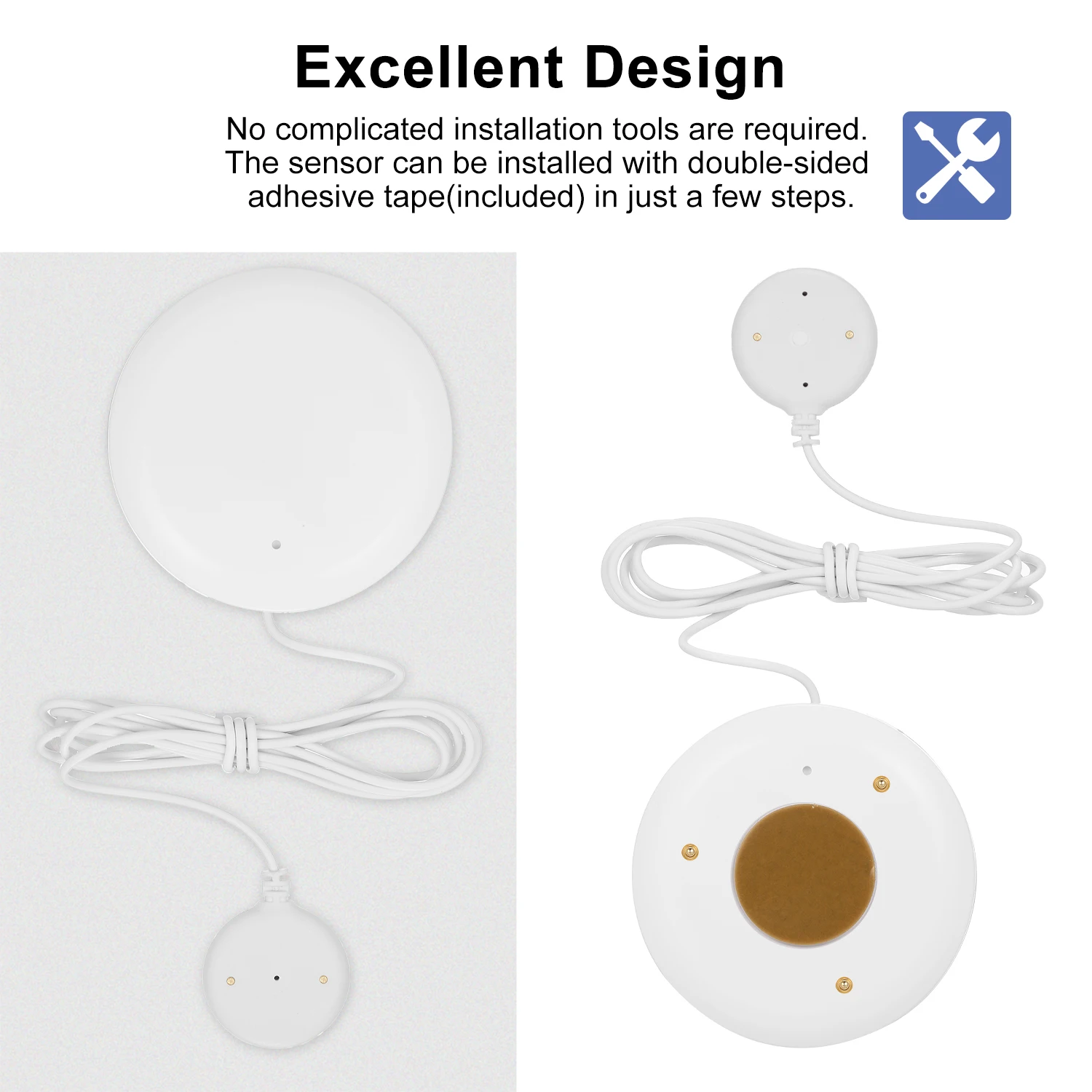 Умный датчик утечки воды Tuya Wi Fi детектор проникновения с сигнализацией перелива