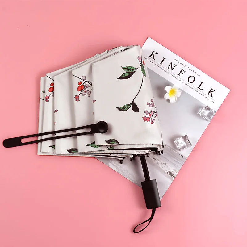 Карманный мини зонт с защитой от УФ излучения Солнцезащитный дождевой