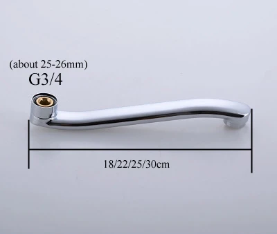 

stainless steel s pipe , water outlet pipe for kitchen faucet 18/22/25/30cm