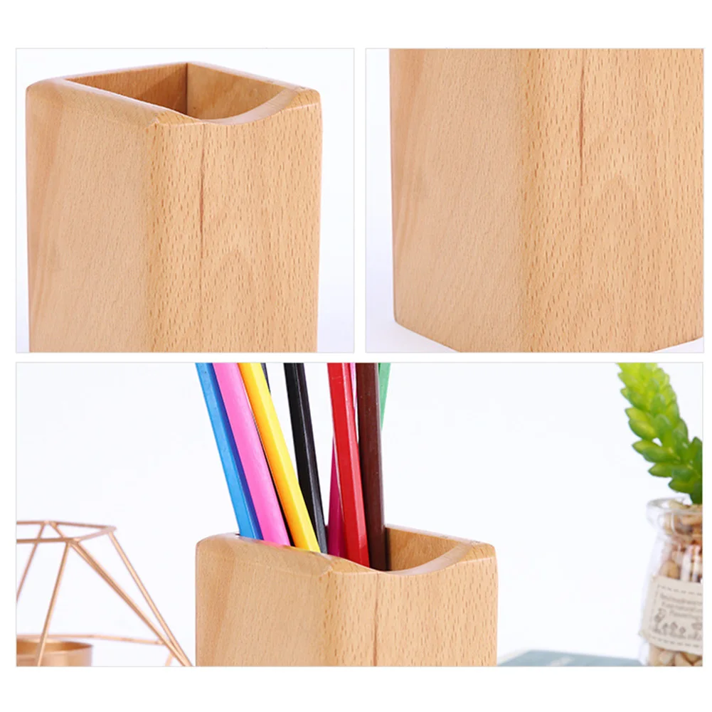 

Multi-Functional Wooden Pen Container With Calendar Decorations Desk Supplies Gift Container Pen And Pen Container