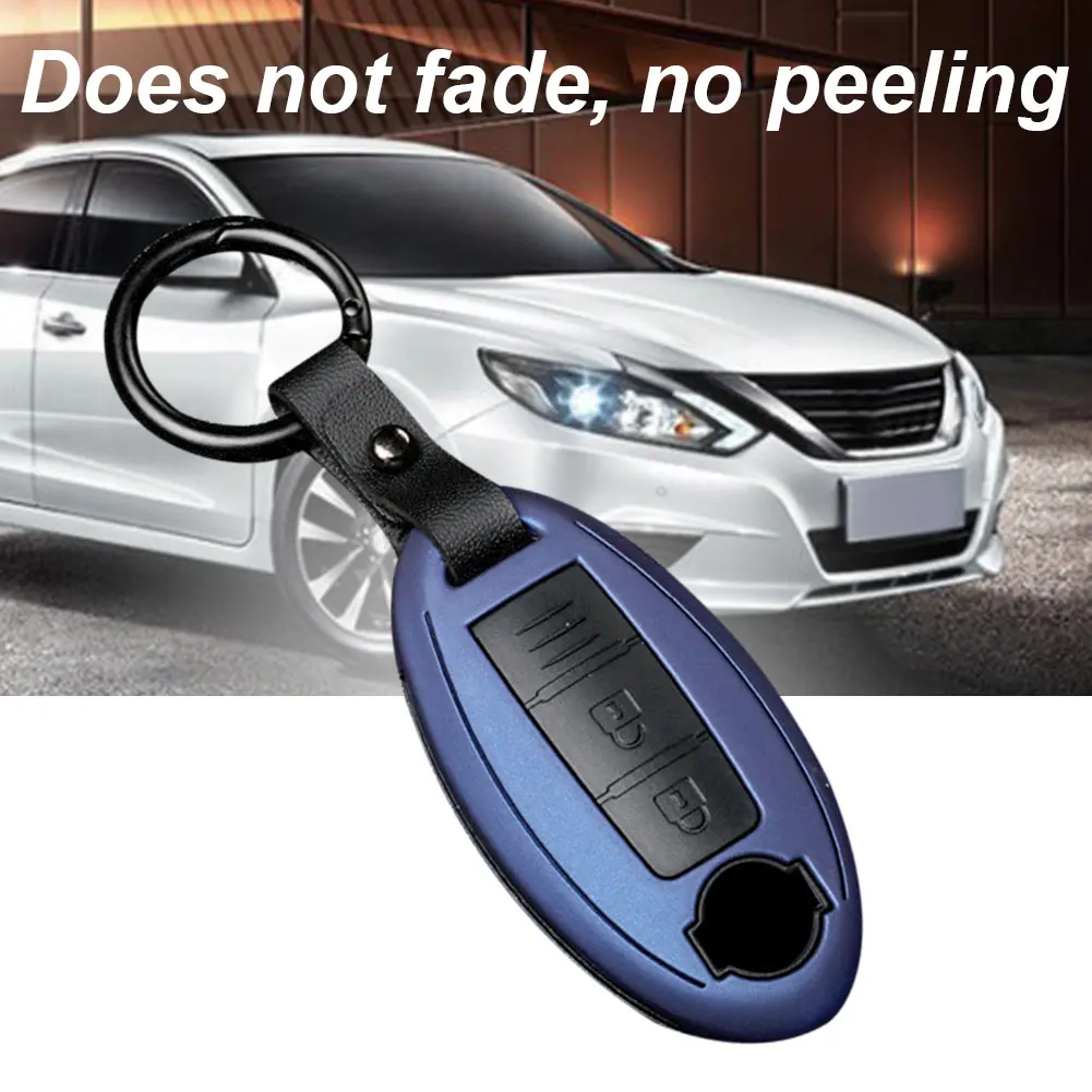 

ABS Carbon Keychains Car Key Fob Cover For Nissan For Infiniti Accessories Key Shell Car Key Bag Key Holder Key Organizer