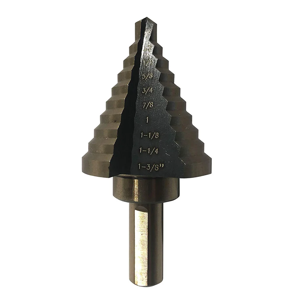 5 шт. титановые ступенчатые сверла набор инструментов 50 размеров