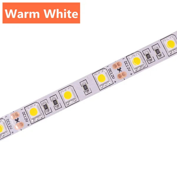 Тёплый белый 5050 RGB Светодиодная лента 60 Светодиодный s/m RGBW RGBWW RGB CCT белый теплый белый светодиодный свет водонепроницаемый 12 В светодиодный свет для дома - Испускаемый цвет: Тёплый белый