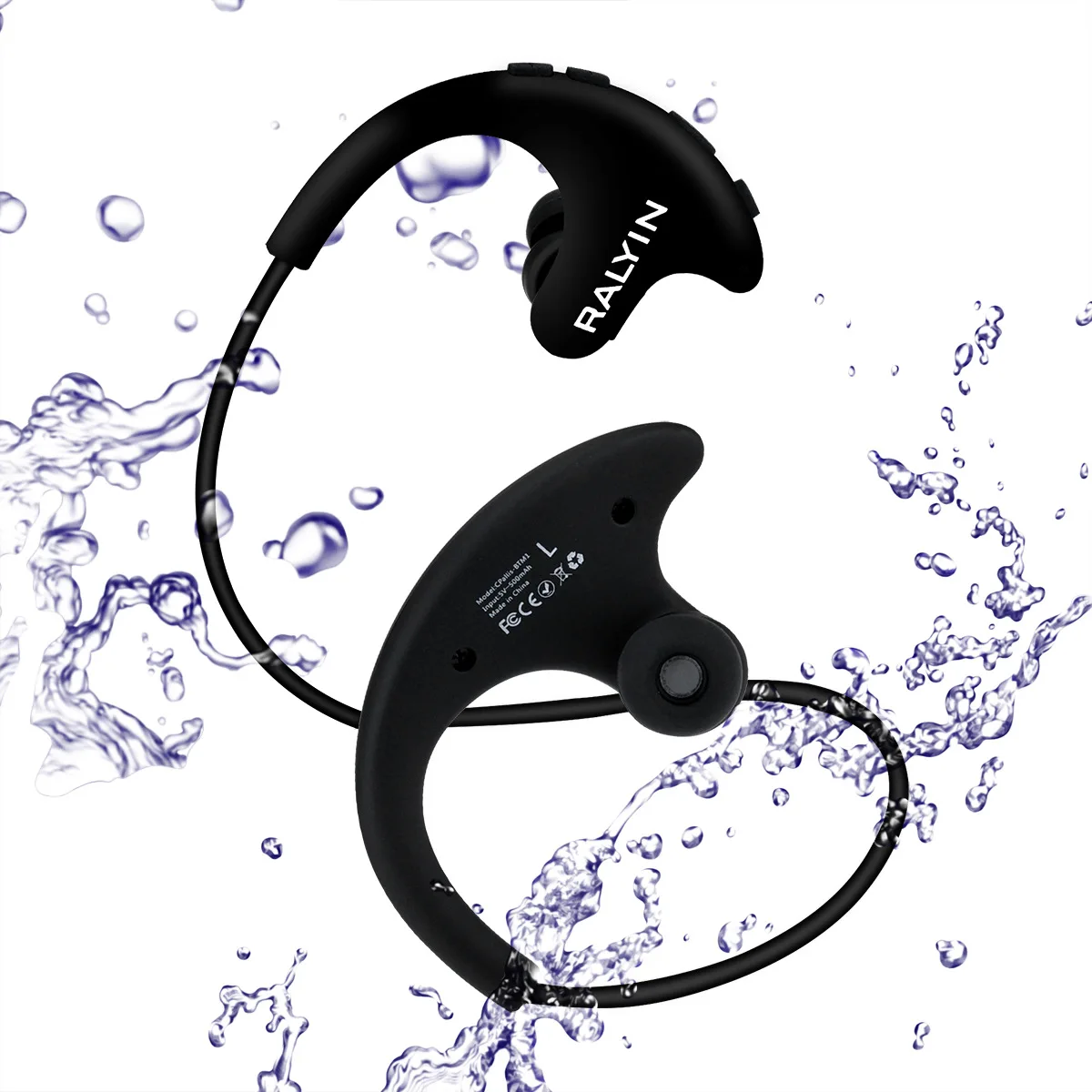 2019 Mp3 плеер Bluetooth музыка RALYIN носимые Спортивные Беспроводные наушники Встроенный