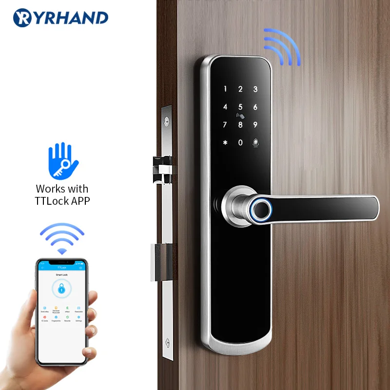 Новый X6 Bluetooth дверной замок со сканером отпечатка пальцев TT приложение код ключ