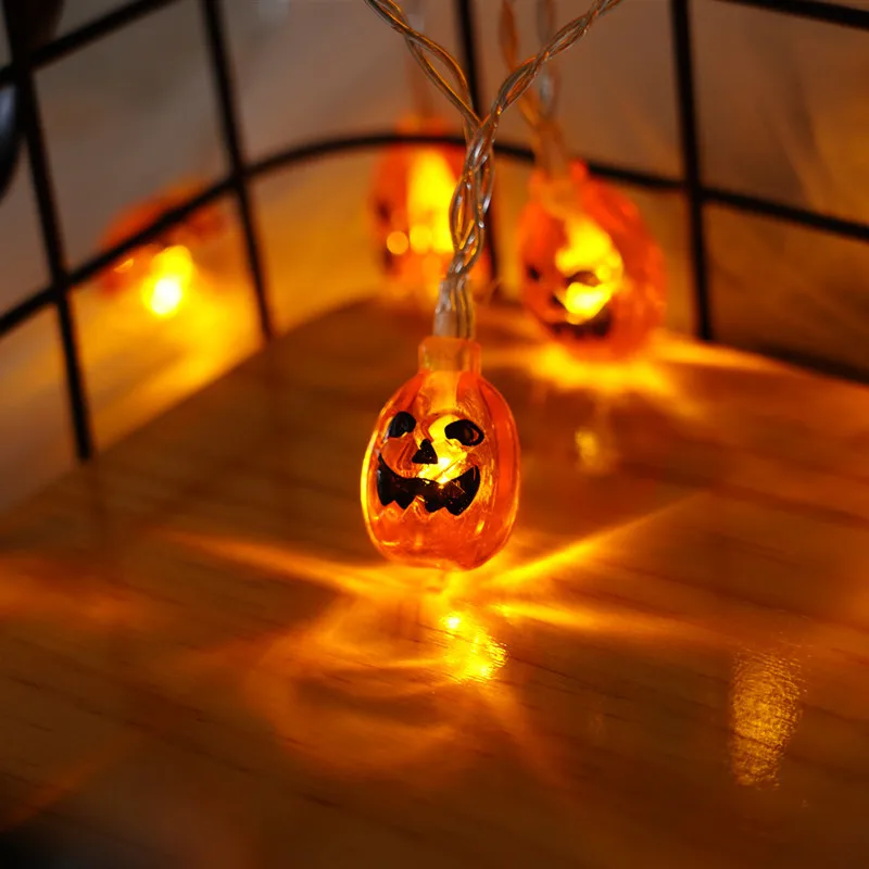 

Halloween light string ghost face pumpkin skull ghost string light lantern ghost hand spider bat decoration string light