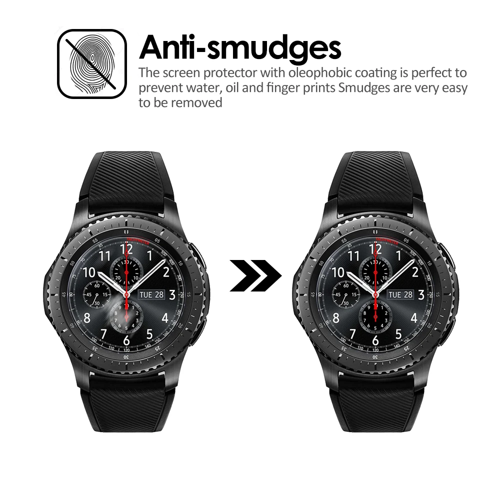 4 шт. защита экрана из закаленного стекла для Samsung Gear S3 Smartwatch Защитная