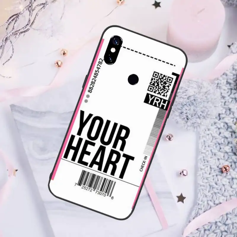 

Hot ins Funny Bar Label World ticke Phone Case For Xiaomi Redmi note 7 8 9 pro 8T 9S Mi Note 10 Lite pro