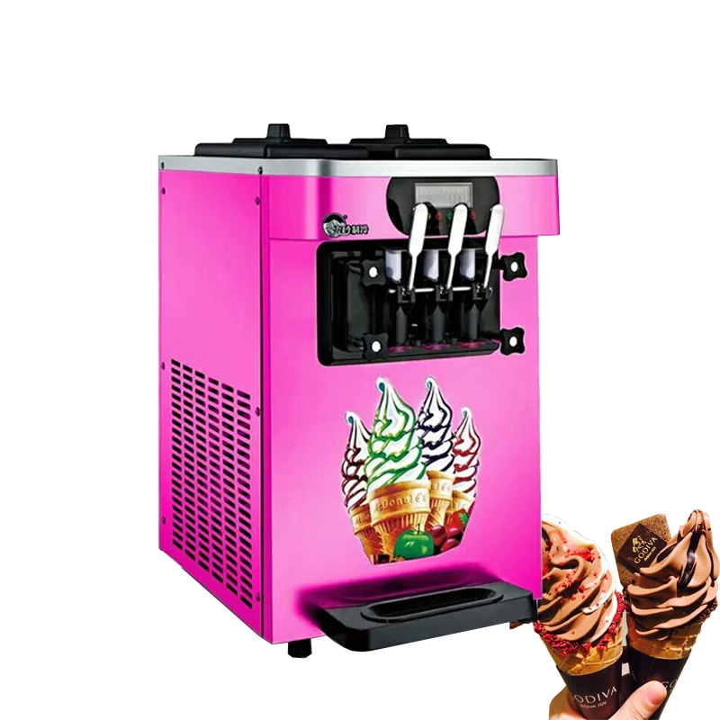 

Машина для приготовления мягкого мороженого, настольный аппарат для приготовления 2-х цветов, из нержавеющей стали