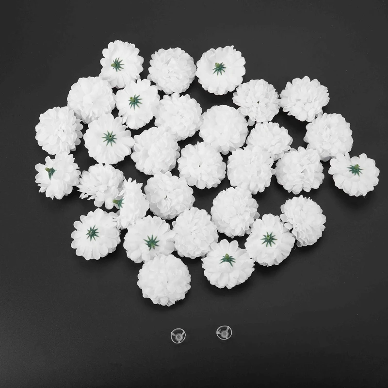 30 шт гвоздики ремесло искусственный цветок шелковые сферические головки