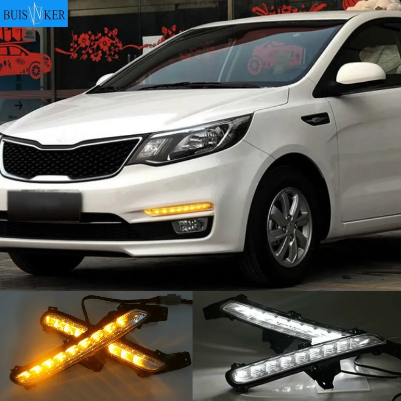 2 шт. для KIA RIO K2 2015 2016 супер яркие автомобильные Стайлинг ДХО дневные ходовые