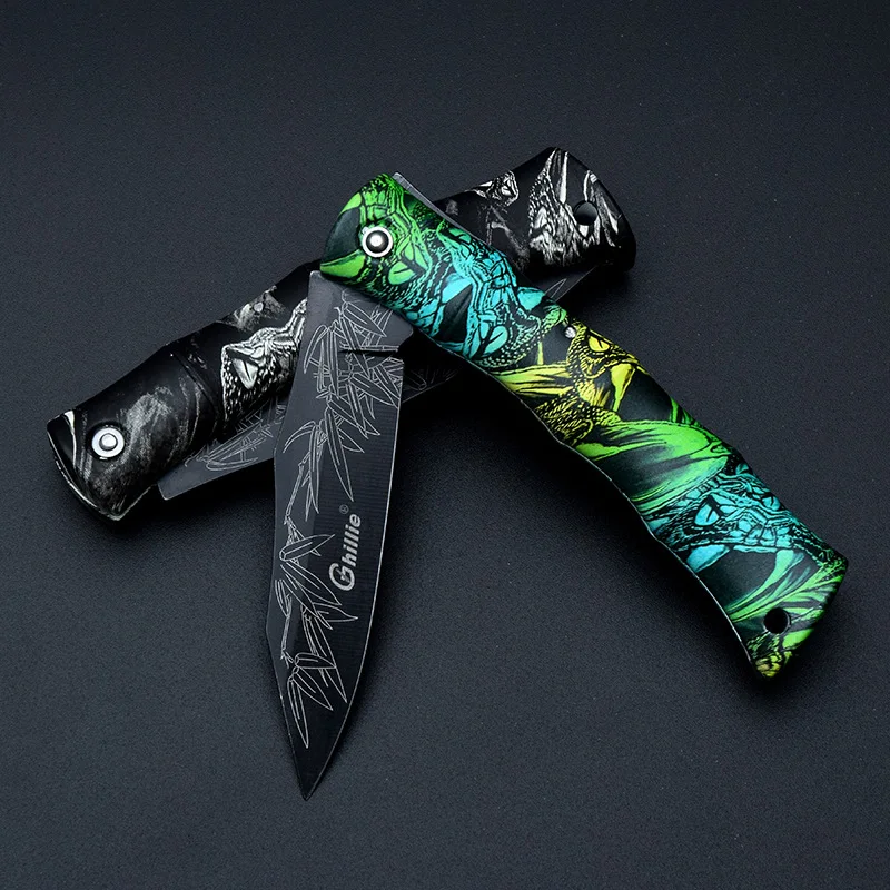 В прохладную погоду Ножи карманная цепочка для ключей кольцо резак открытое