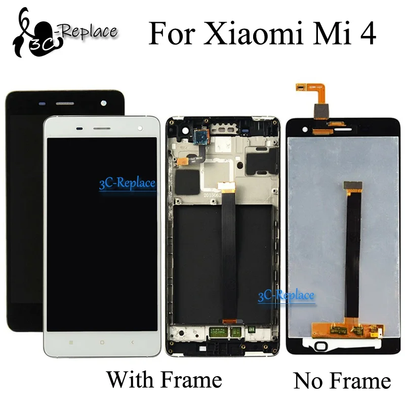 Черный/белый 5 0 дюймов для Xiaomi mi 4 m4 mi4 ЖК дисплей с сенсорным экраном дигитайзер в