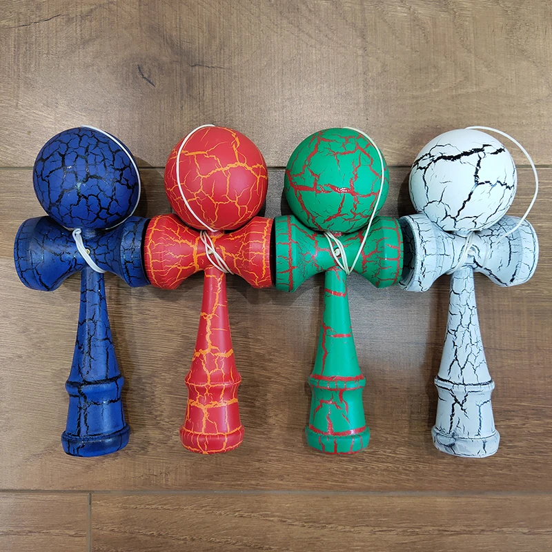 Полная трещина 12 см мини-кендама деревянные игрушки Kendama умелые жонглирование мяч игра для детей Досуг Спорт на открытом воздухе