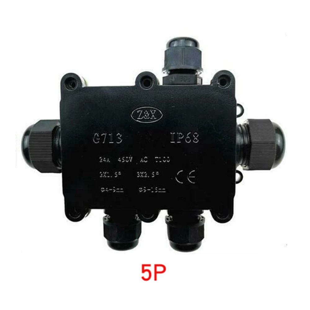 2 6P IP68 Водонепроницаемый раздельный трос распределительной коробки