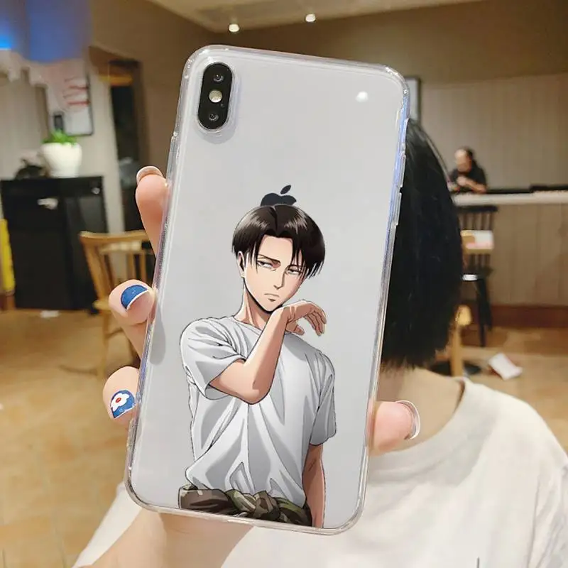 

Attack On Titan Japan anime Phone Case Transparent for iPhone 6 7 8 11 12 s mini pro X XS XR MAX Plus