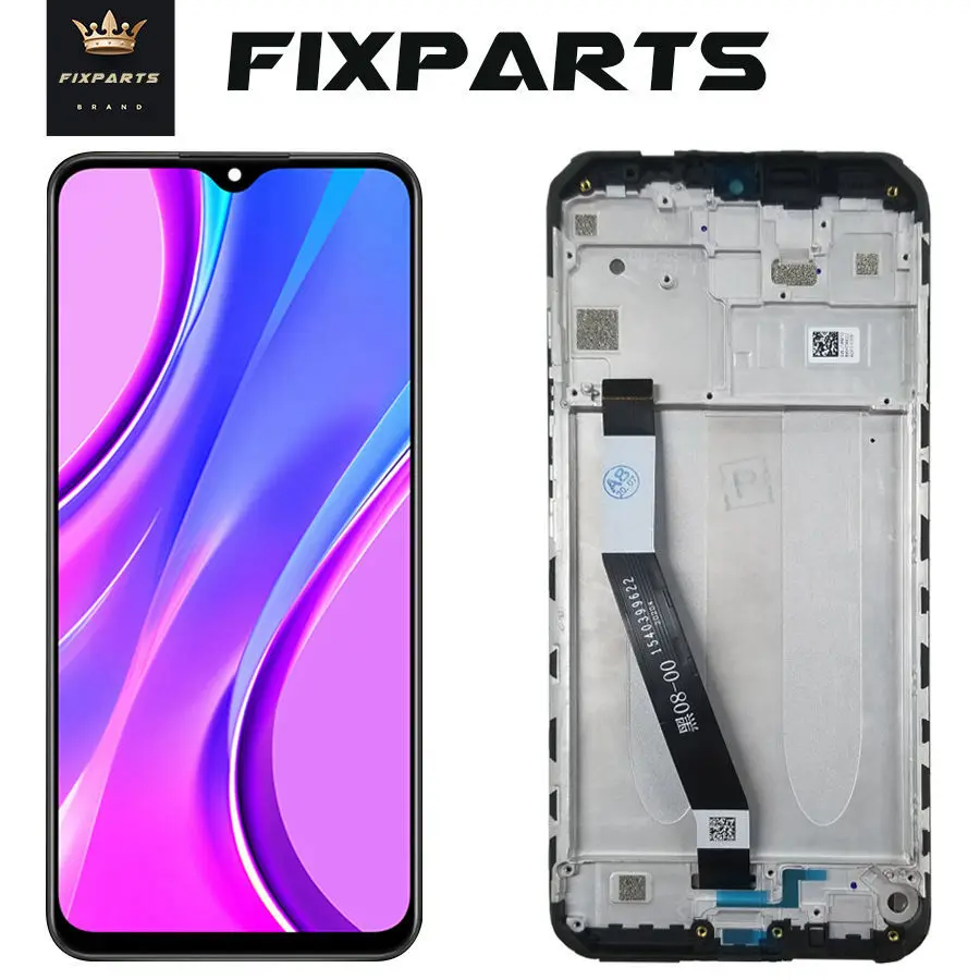 ЖК-экран для Xiaomi Redmi 9 ЖК-дисплей и сенсорный экран M2004J19AG черный 6 53 дюйма