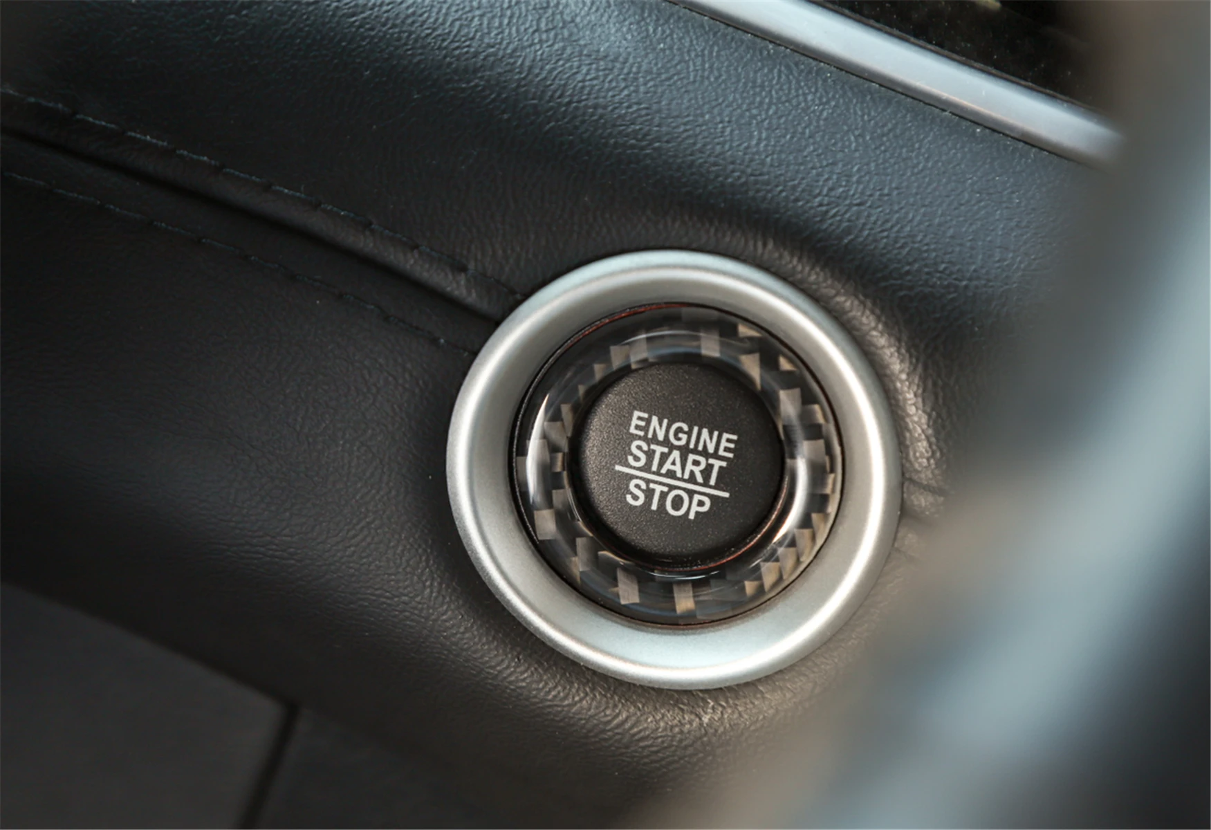 

Кнопка запуска двигателя автомобиля украшение кольцо накладка наклейка для Jeep Grand Cherokee 2014 + аксессуары для автомобиля украшение интерьера