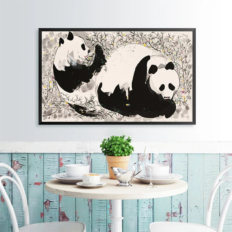 Китайские знаменитые черно белые картины с чернилами по номерам художественные