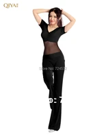 2020 hot sale crystal cotton and mesh belly dance set for women short sleeves exercise belly dance suit m l 9 colors
