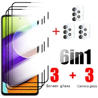 6in1 camera glass for samsung galaxy a52 5g a72 a32 a71 a51 protective glass for samsunga12 a71 a51 light phone screen film sklo
