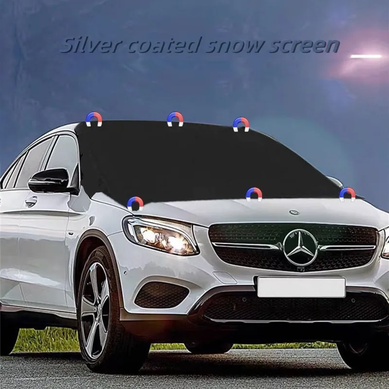 

Car snow cover, sunshade, windshield cover, sun shade, winter frost and frost, magnetic snow cover