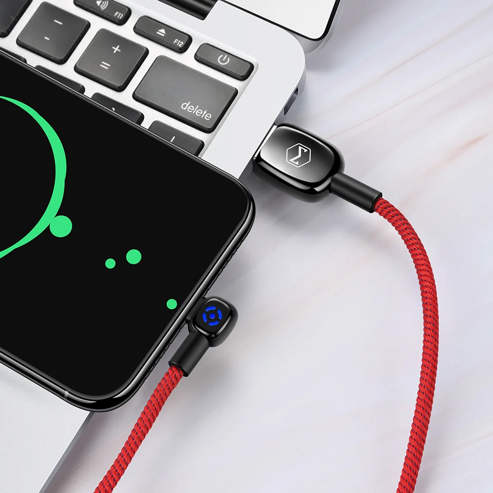 Micro Red Mcdodo Micro USB кабель 2A Быстрая зарядка для samsung huawei Xiaomi автоматическое отключение данных USB кабель Andriod телефон светодиодный Micro USB кабель - Цвет: Micro Red