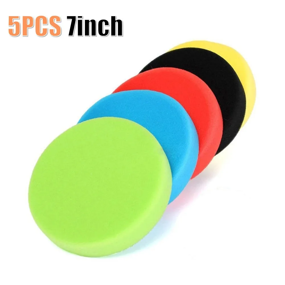 Полировальная пена 180 для автомобиля 5 шт. 7 дюймов/губка полировки мм инструменты