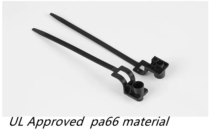 50 шт. нейлоновый черный автомобильный Автомобильный кабельный ремень с зажимом