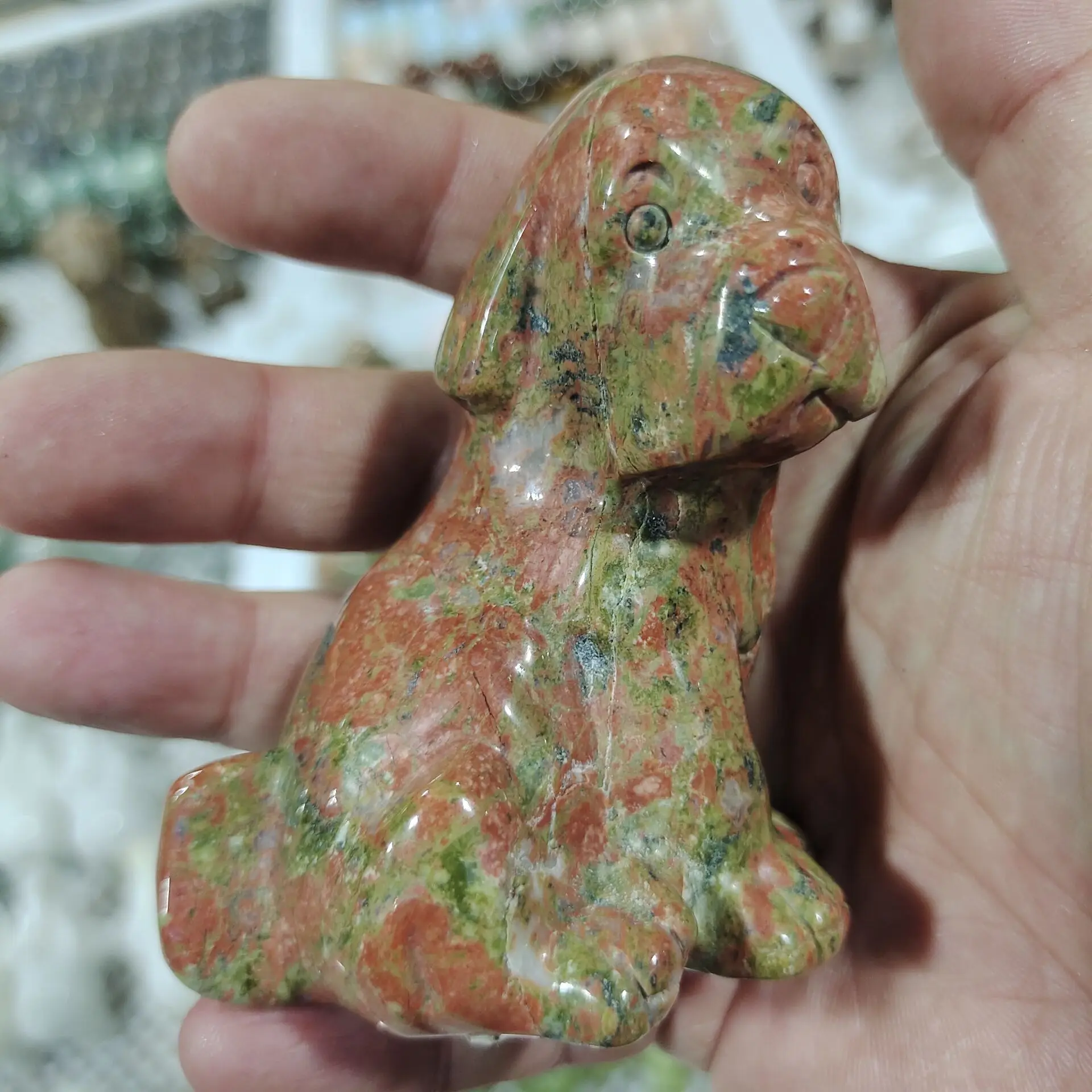 

Natural large beauty colored Sunipia sasakii plays as a gift or a decorative item Sunipia handle piece Home furnishing articles