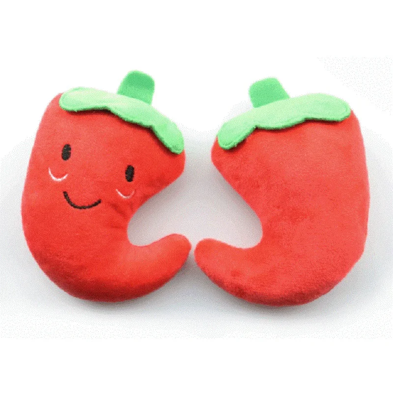 

pet dog toy fruits and vegetables cat toy doll baby carrots molar