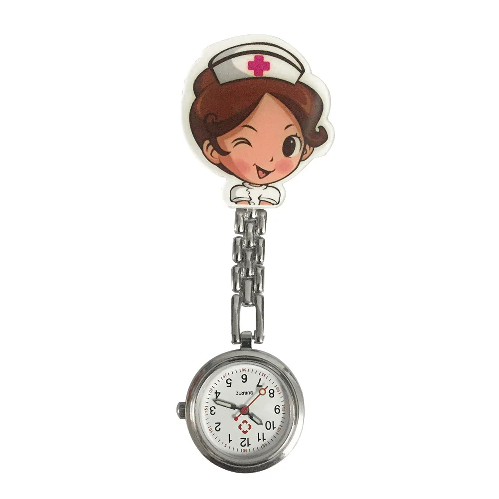 Женские Модные прочные медицинские милые Мультяшные часы для медсестры