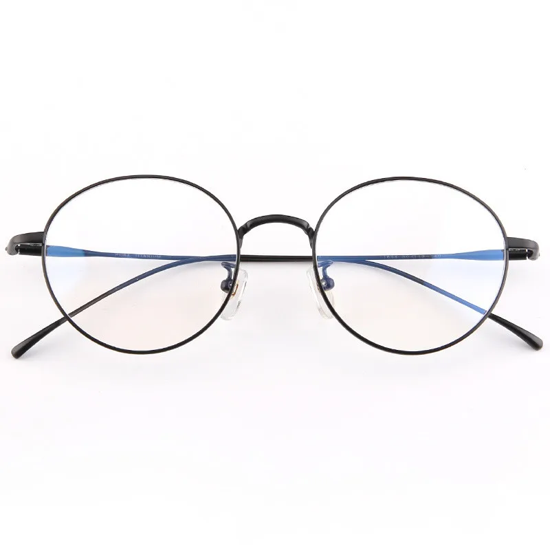 Высокое качество мужские/мужские оправы чистый титан полная оправа очки по
