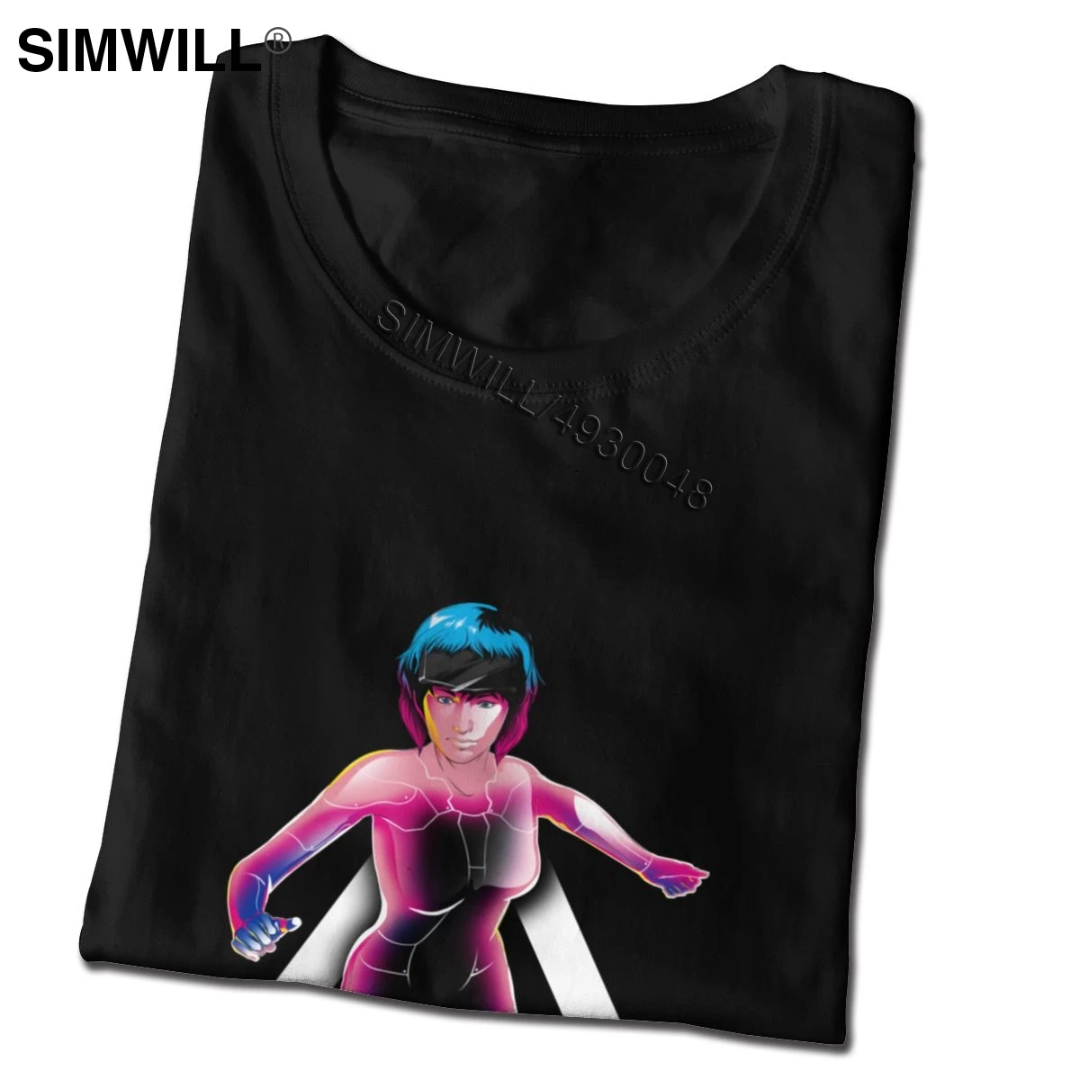 Футболка мужская с изображением призрака из ракушки тенниска чистого хлопка