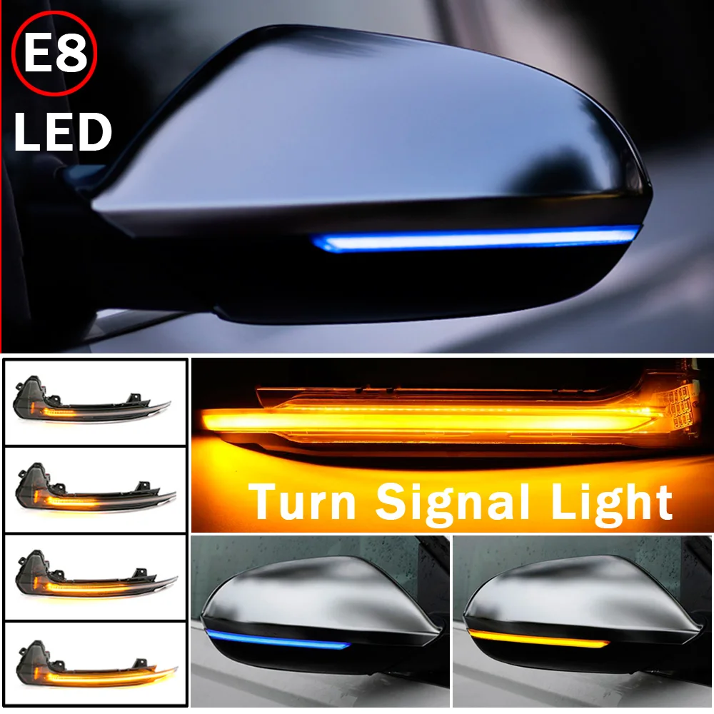 

For Audi A6 RS6 S6 C7 C7.5 4G 2012 2016 2017 2018 LED Dynamic Turn Signal Blinker Sequential Side Mirror Indicator Light Lamp