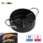 Глубокая кастрюля HOONRA в японском стиле Maifan Stone Tempura Frter, кастрюля для жарки курицы, инструменты для приготовления пищи, кухонная утварь