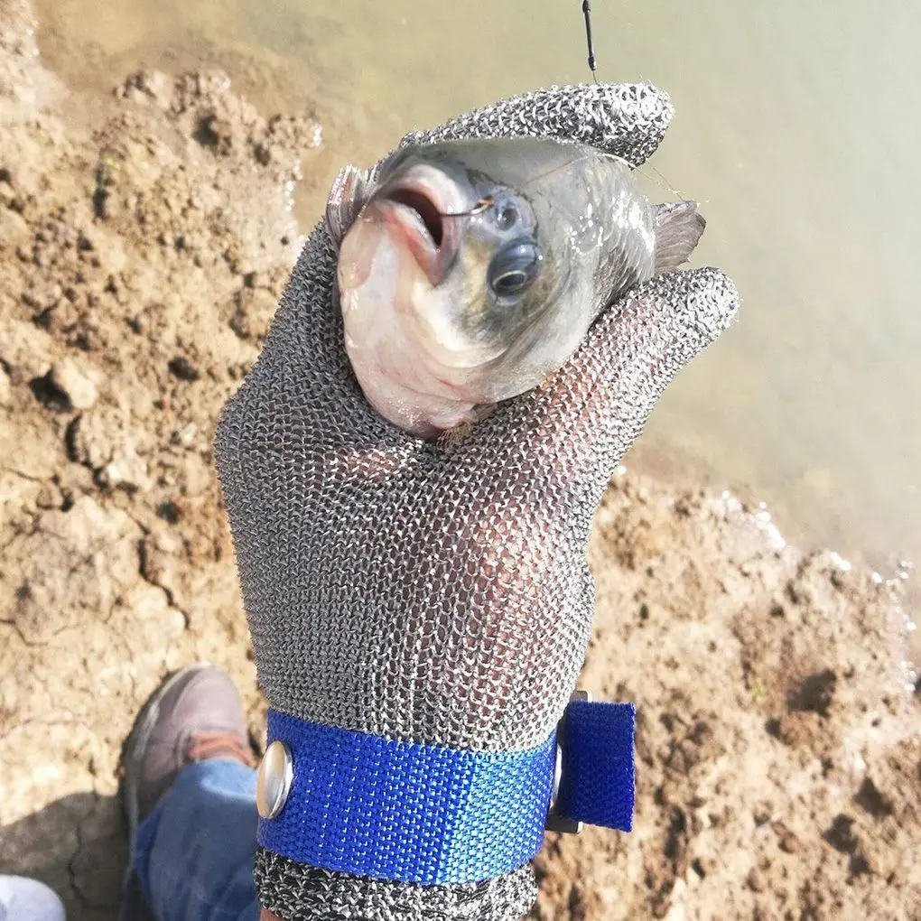 

1pcs Anti-cut Gloves Safety Cut Proof Stab Resistant Stainless Steel Wire Metal Mesh Butcher Protect Meat Cut-Resistant Gloves