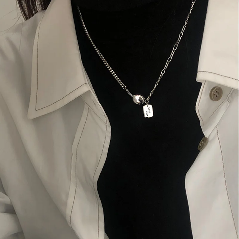 Женское ожерелье из серебра 925 пробы с подвеской|Подвески| |