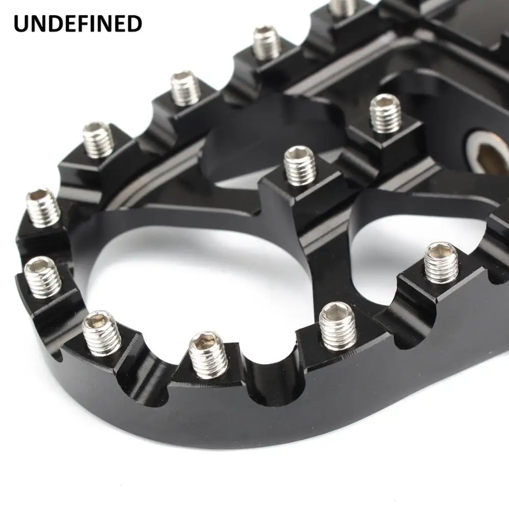 MX Foot Pegs Motorcycle Wide Fat Footpegs Bobber 360 Roating Footrests For Harley Dyna Fatboy Sportster Iron 883 Street Bob