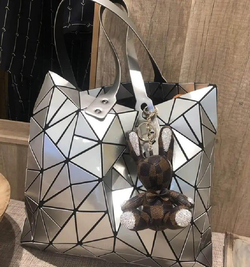 

Cute PU Faux Leather Rabbit Keychain Key Ring Women Backpack Ornament Gift Keychain Lovers Bag Ornament Toy