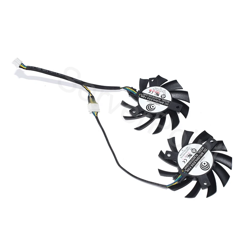 

For MSI R5770 N450GTS HAWK A Pair Graphics Card Cooling PLA07010S12HH DC12V 0.50A 65MM 4-Pin Cooler Fan