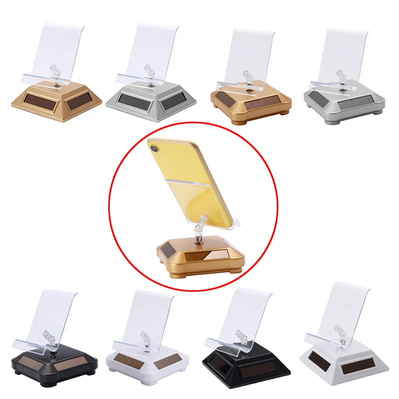 2021 вращающаяся витрина на солнечных батареях мобильный телефон часы вращающийся