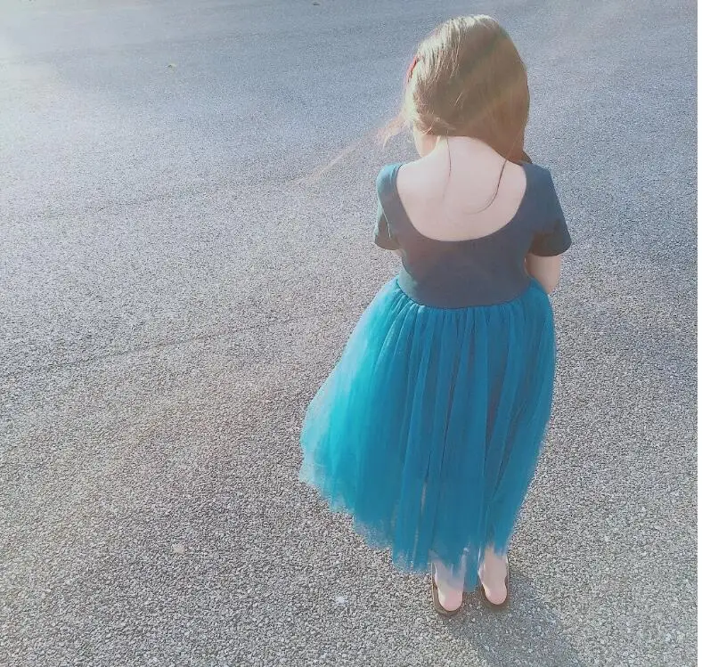 Лидер продаж новые детские хлопковые сетчатые платья милая яркая одежда